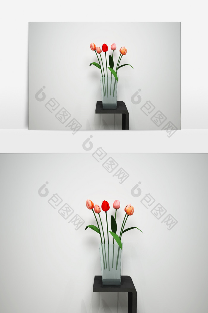 鲜花园艺景观植物3D模型