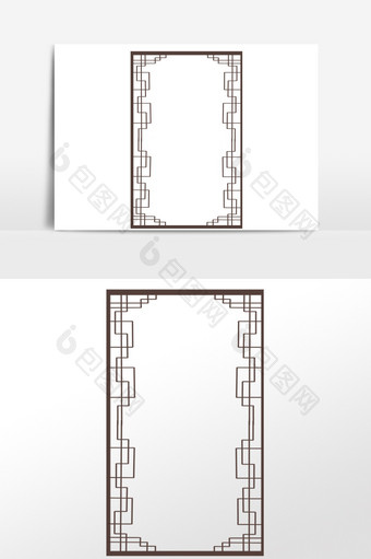 手绘方框插画元素图片