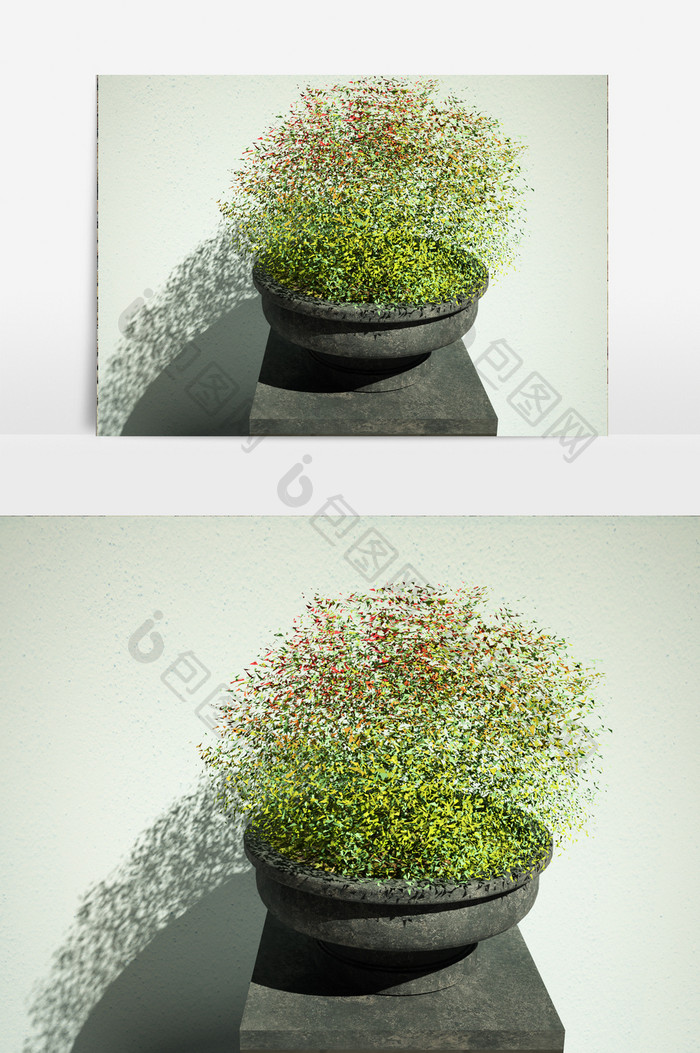 小草绿化植物3D模型