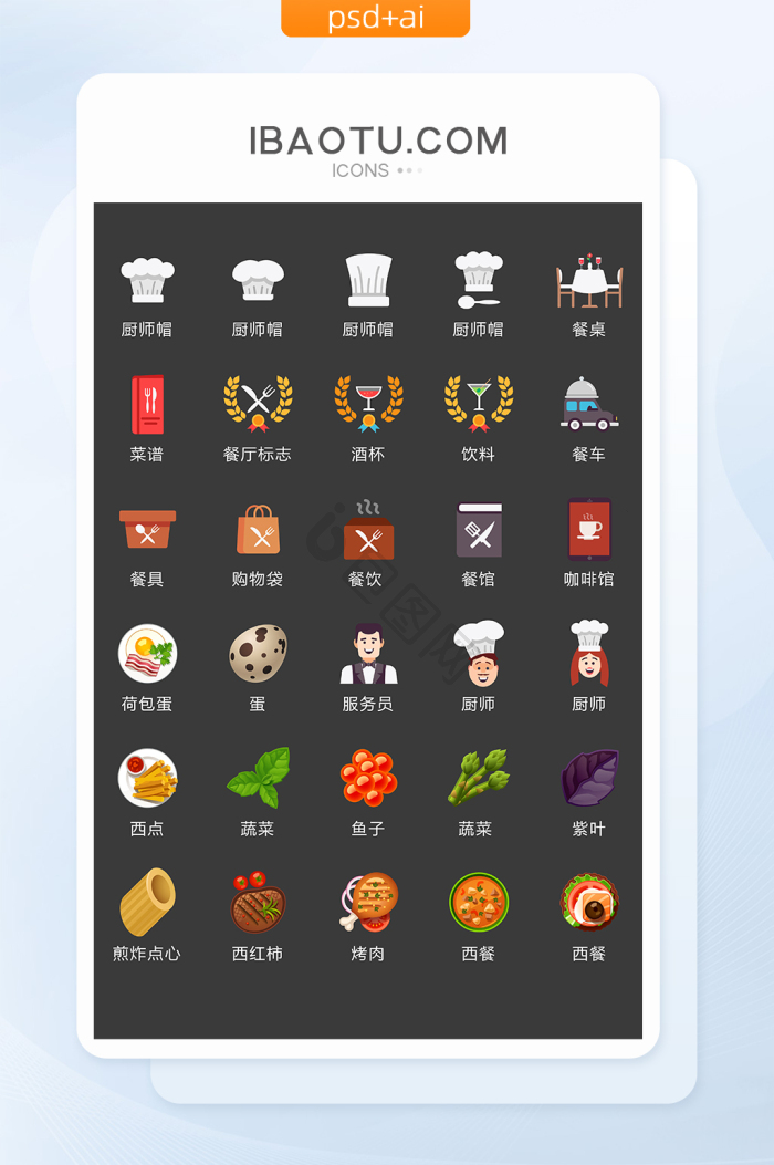 厨房图标-厨房图标设计图片-包图网