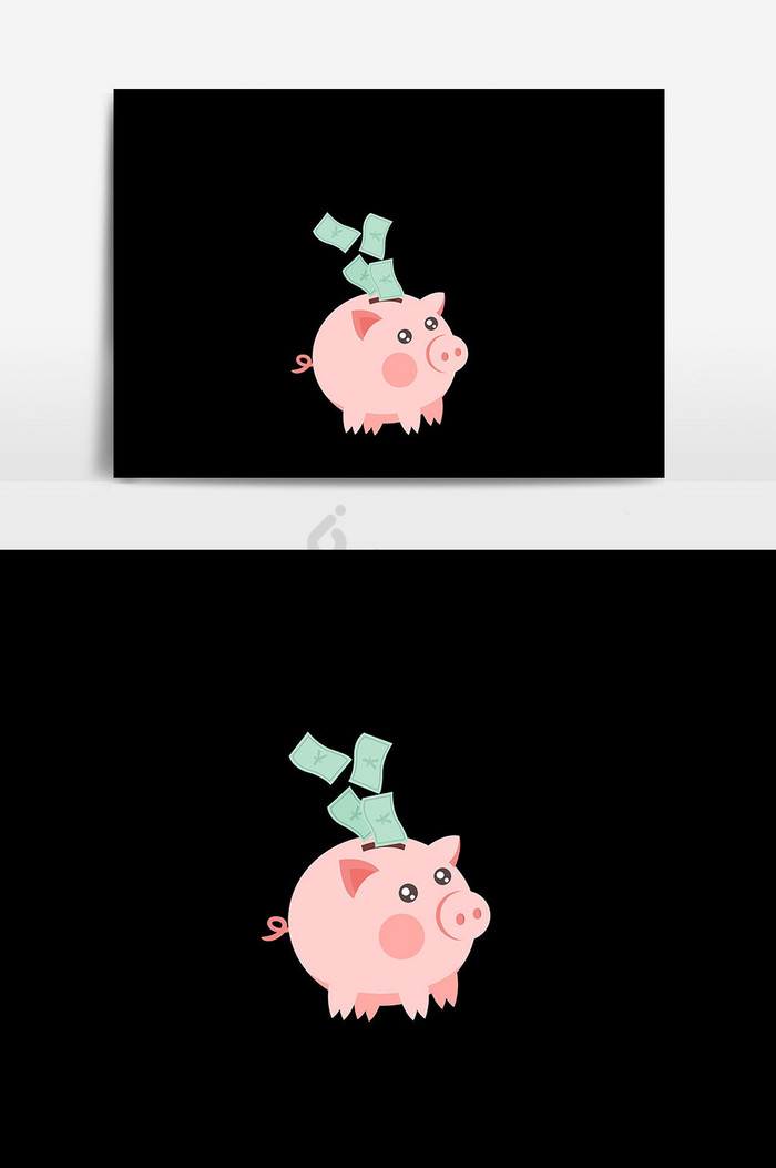 猪金钱图片