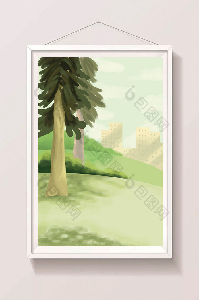 绿植中国风风景壁纸图片