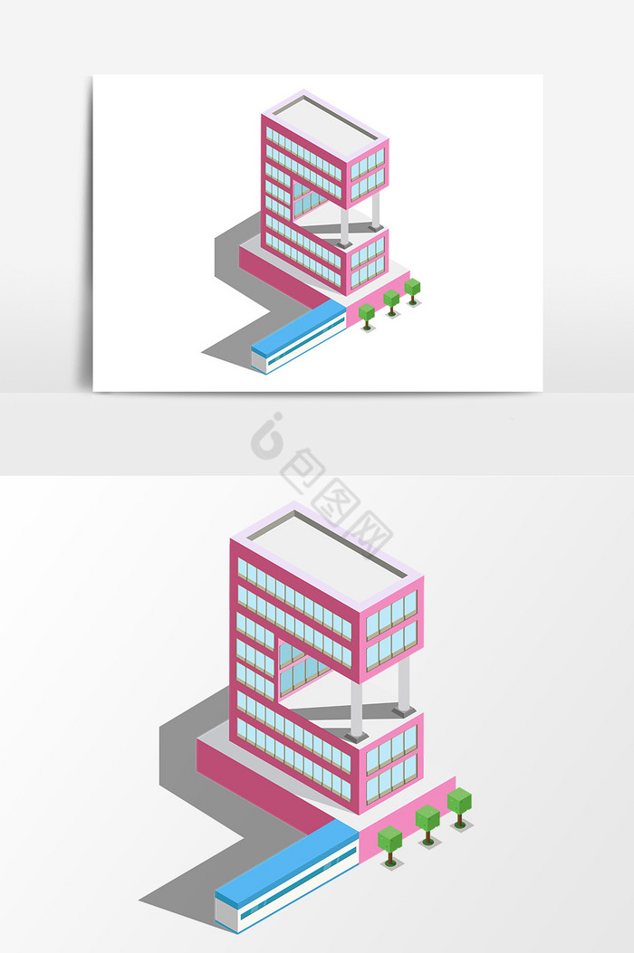 25D写字楼图片