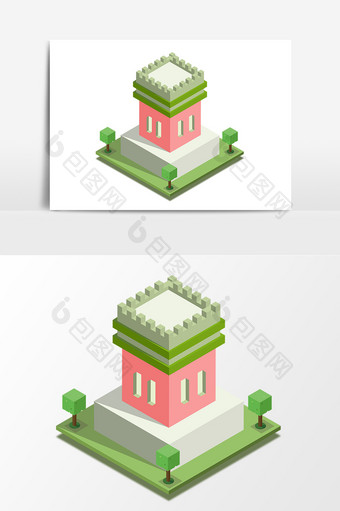 2.5D元素塔防城堡设计图片