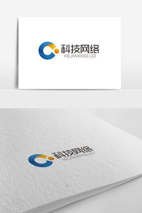 大气时尚C字母科技网络logo标志