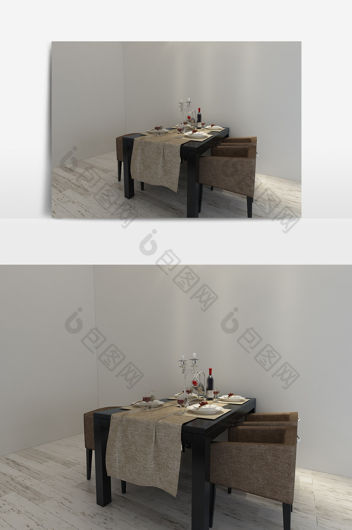 椅子餐桌组合北欧风格图片