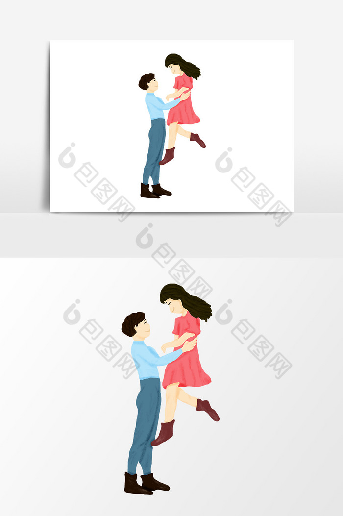 七夕情人节抱起妻子图片图片