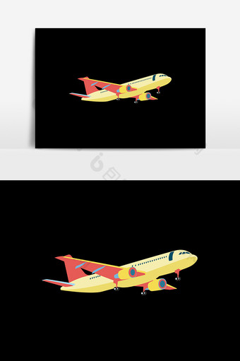 飞机飞行设计元素图片