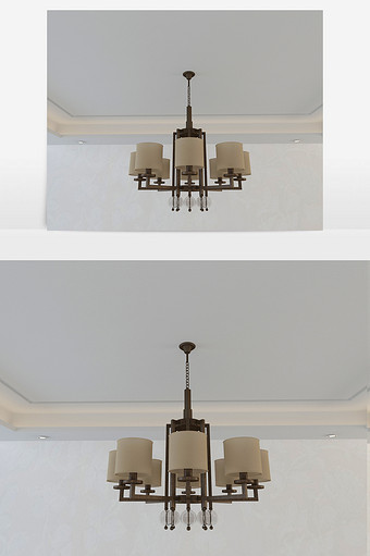 新中式风格客厅吊灯max图片