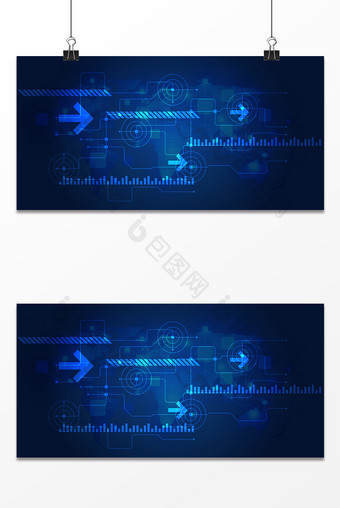 蓝色未来科技设计背景图片