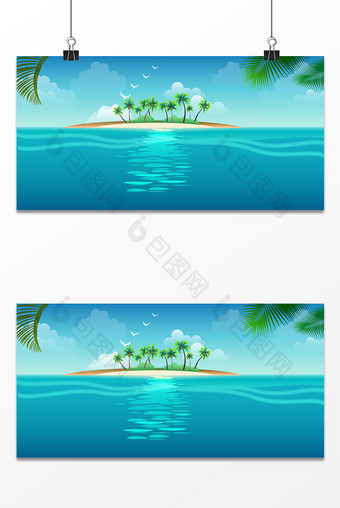 夏日游海洋设计背景图片