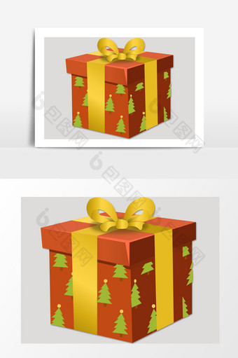礼物盒子圣诞节矢量素材图片