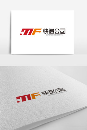 大气时尚MF字母快递公司Logo标志