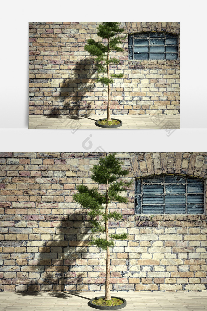 街景绿化树木植物3D模型
