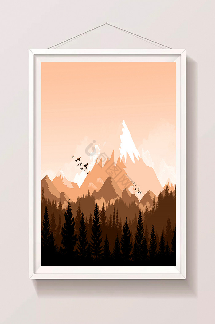 当前位置:>包图网>手绘扁平>下载暖色秋日夕阳下的雪山插画下载农村