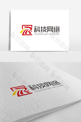 时尚大气R字母科技网络logo标志图片
