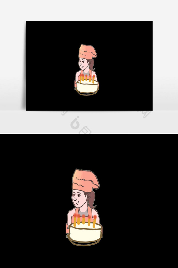 生日蛋糕黄油草莓图片