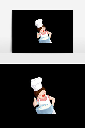 美食厨师人物海报
