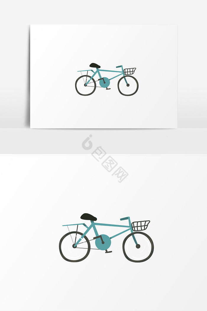 自行车插画图片