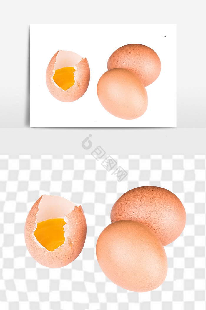 剥开鸡蛋蛋黄图片