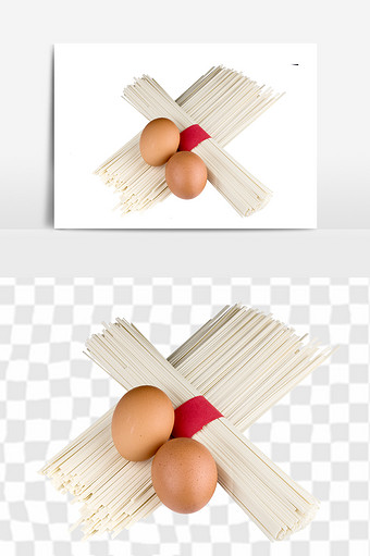 手工鸡蛋挂面元素.图片