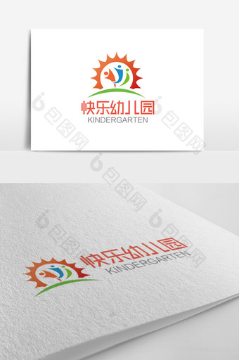 时尚大气可爱快乐幼儿园logo标志图片