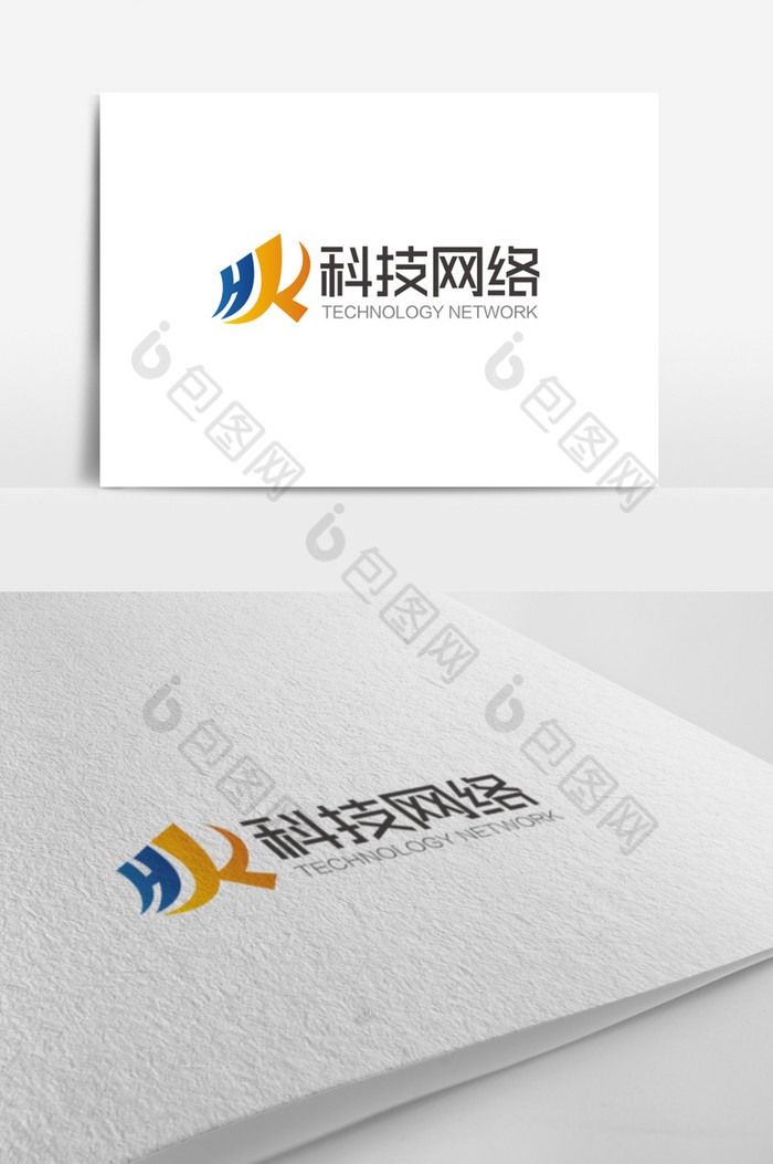 的hk字母科技网络logo标志图片素材免费下载,本次作品主题是广告设计