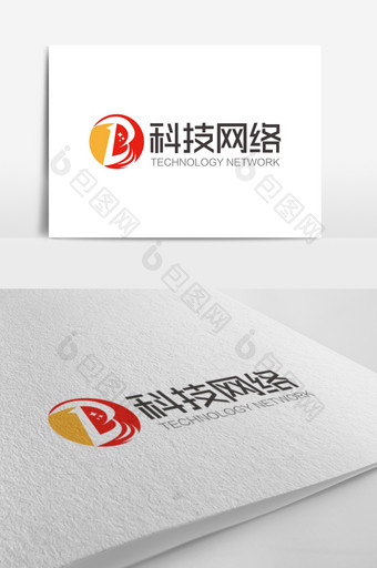 时尚大气B字母科技网络logo标志图片