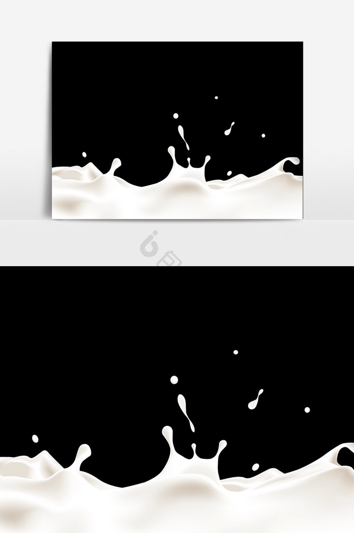 飞溅的牛奶图片