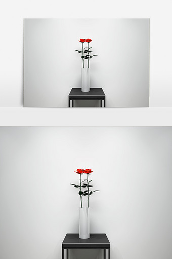 玫瑰花植物景观模型图片