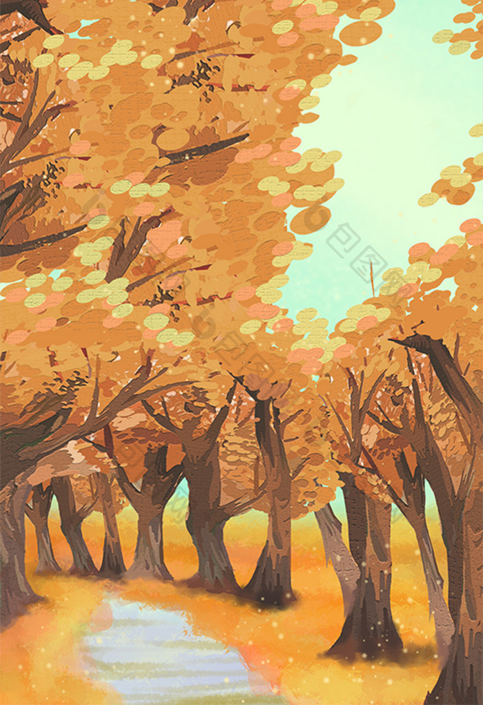 秋季枫树公园背景