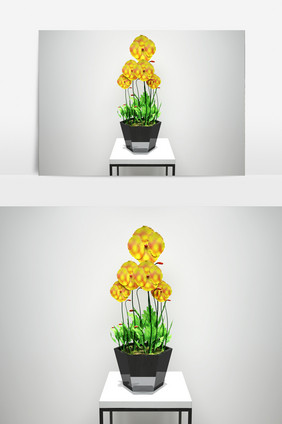 3D花卉植物景观模型