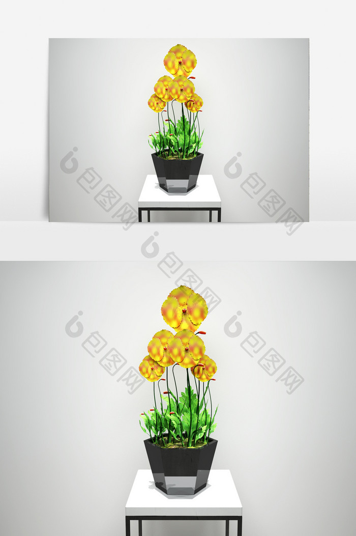 3D花卉植物景观模型