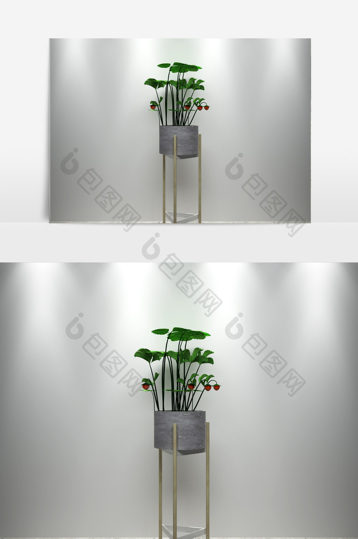 室内装饰花卉植物3D模型