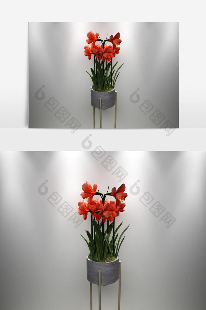 装饰花卉景观植物3D模型