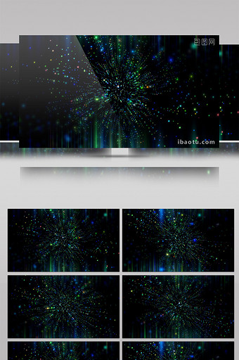 酷炫镭射渐变舞台粒子背景视频图片