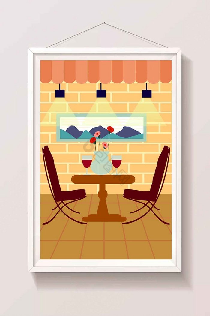 餐厅插画
