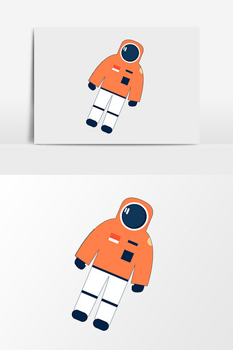 扁平卡通宇航员素材图片