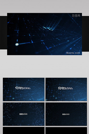 科技感片头logo展示视频图片