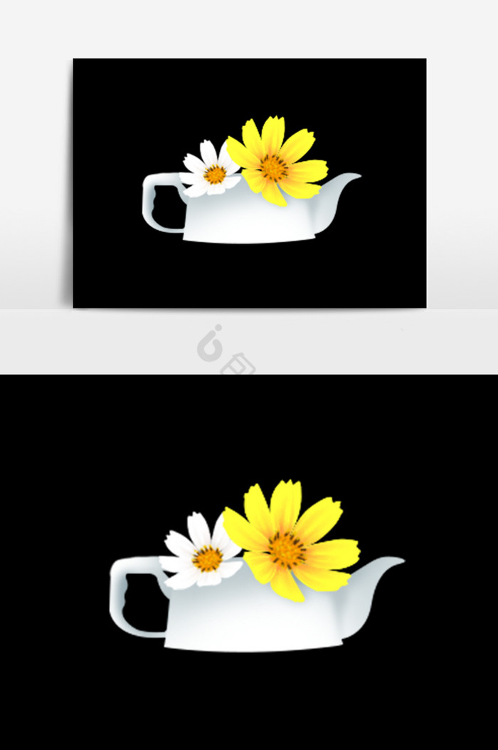 茶壶花盆图片