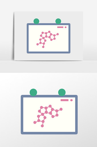 手绘化学白板插画元素图片