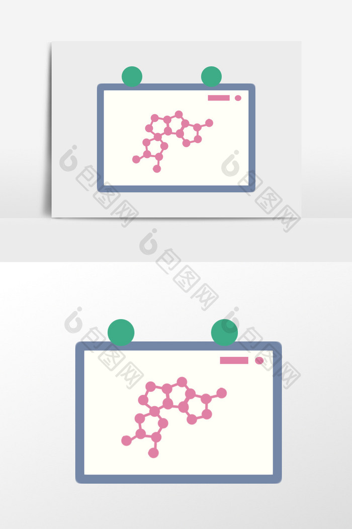 手绘化学白板插画元素