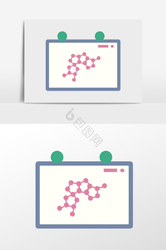 化学白板插画图片