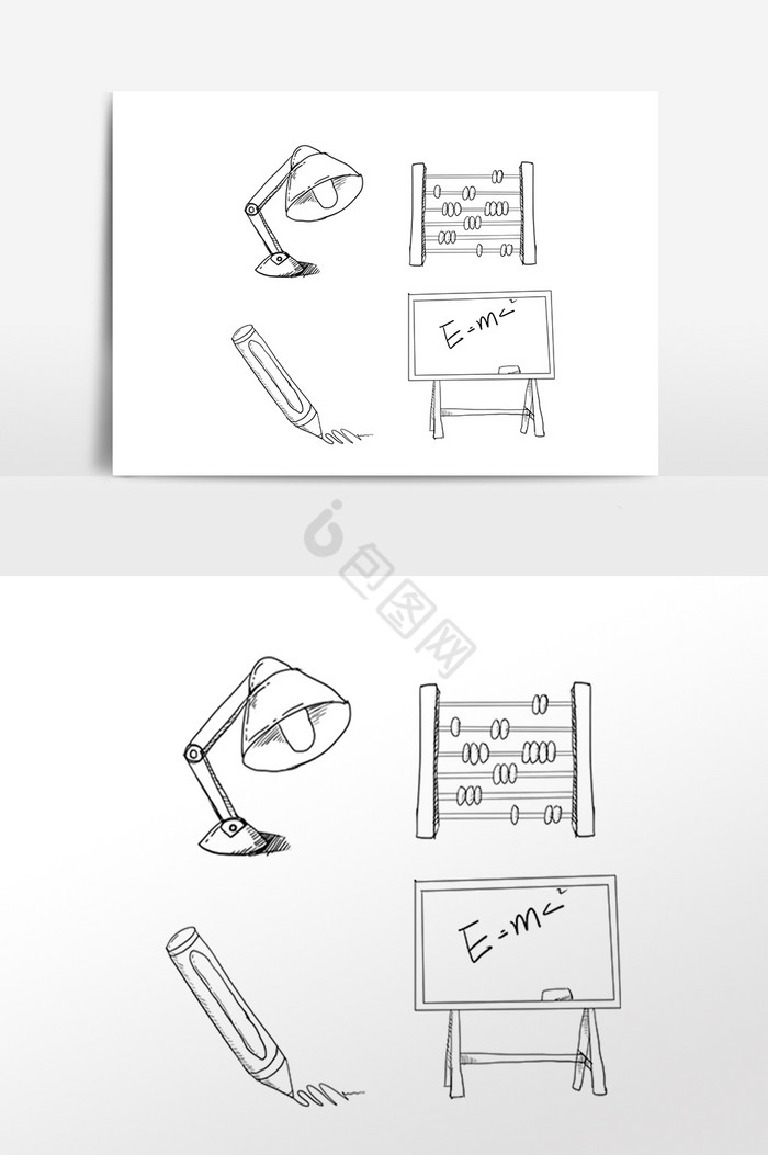 手绘线描图片-手绘线描素材免费下载-包图网