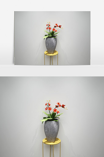 花卉绿化装饰植物3D模型图片