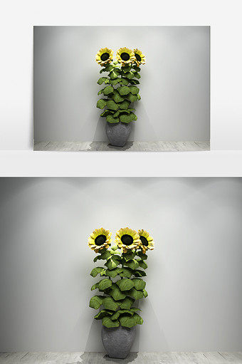 装饰花卉植物景观3D模型图片
