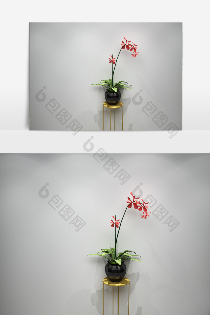 装饰花卉景观植物模型