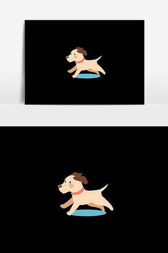 宠物狗原创设计插画图片