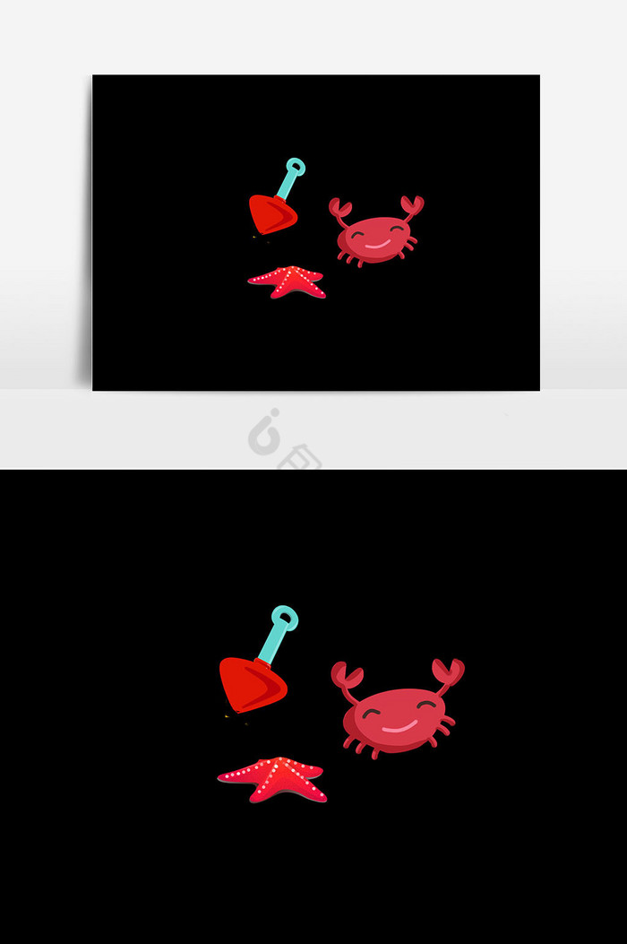 螃蟹插画图片