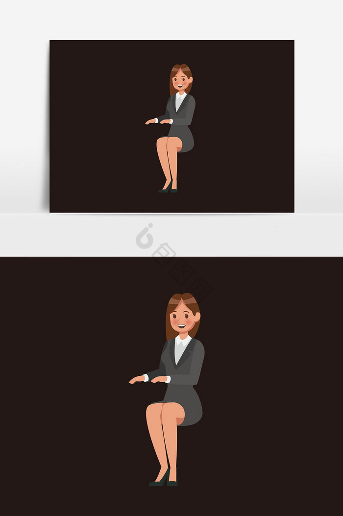 会议讲课人物插画